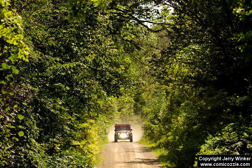 A Jeep Wrangler sweeps SS13, Anchor-Mattson I.