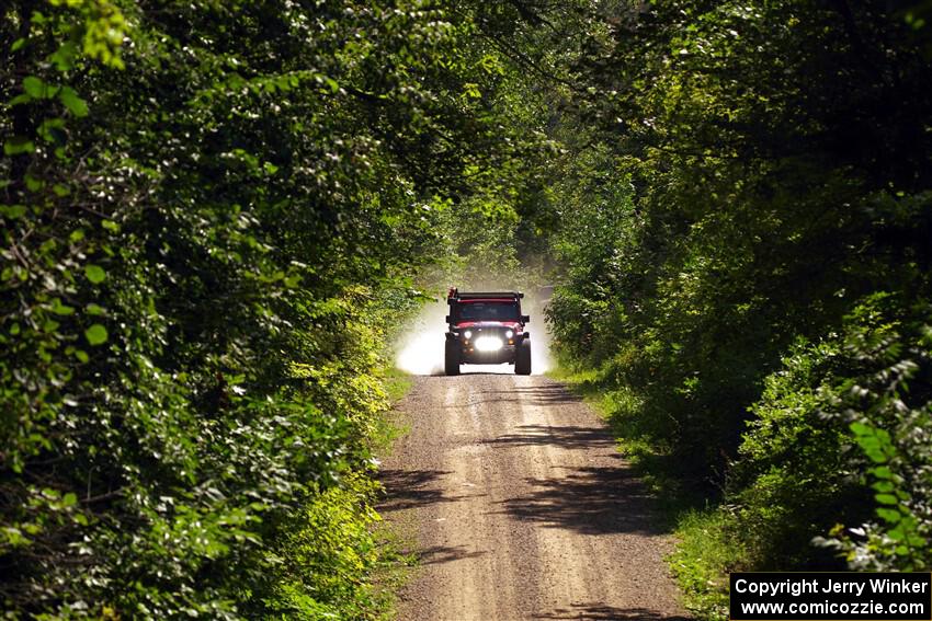 A Jeep Wrangler sweeps SS13, Anchor-Mattson I.