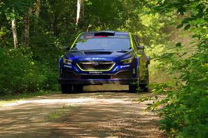 Travis Pastrana / Rhianon Gelsomino Subaru WRX ARA24 on SS14, Otterkill II.