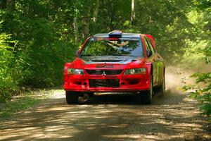 George Plsek / Danny Persein Mitsubishi Lancer WRC on SS14, Otterkill II.