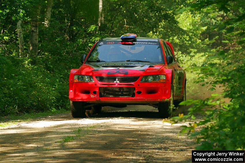 George Plsek / Danny Persein Mitsubishi Lancer WRC on SS14, Otterkill II.