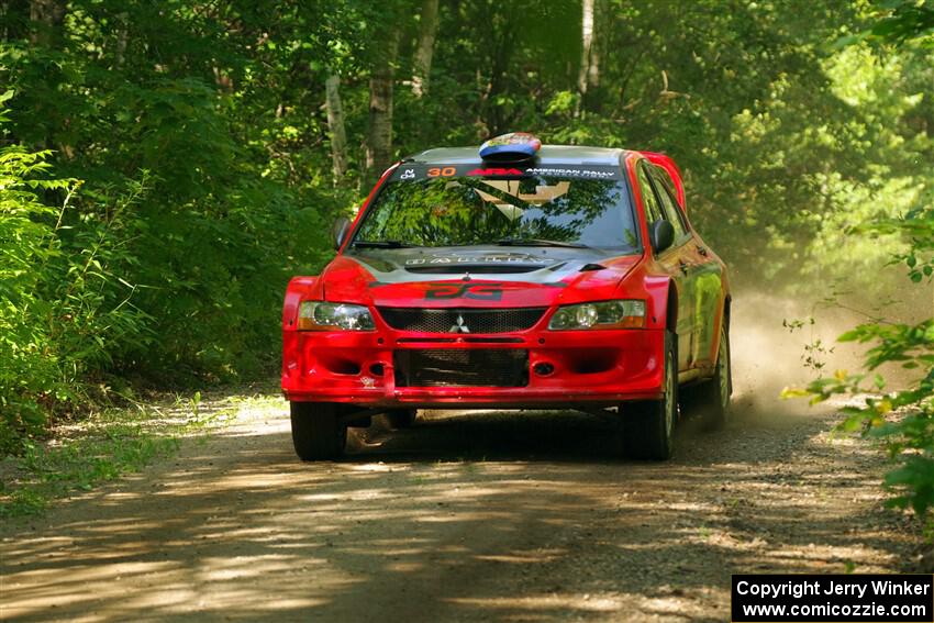 George Plsek / Danny Persein Mitsubishi Lancer WRC on SS14, Otterkill II.