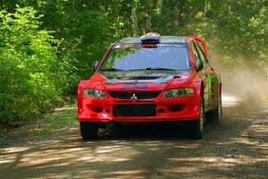 George Plsek / Danny Persein Mitsubishi Lancer WRC on SS14, Otterkill II.