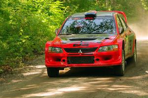 George Plsek / Danny Persein Mitsubishi Lancer WRC on SS14, Otterkill II.