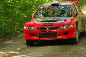 George Plsek / Danny Persein Mitsubishi Lancer WRC on SS14, Otterkill II.