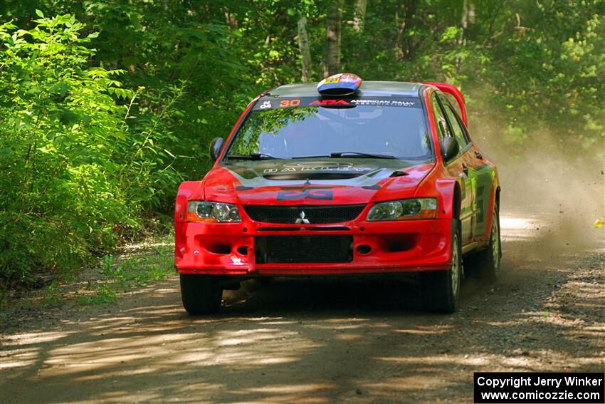 George Plsek / Danny Persein Mitsubishi Lancer WRC on SS14, Otterkill II.