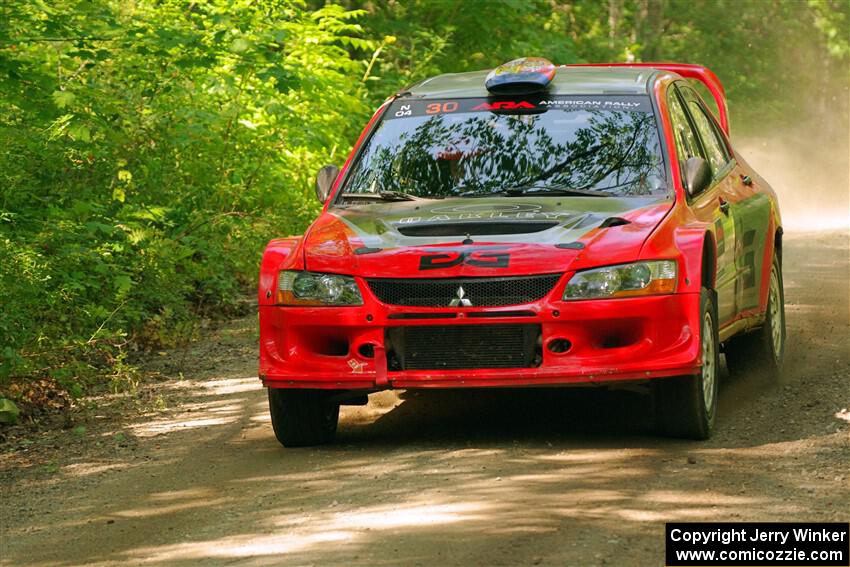 George Plsek / Danny Persein Mitsubishi Lancer WRC on SS14, Otterkill II.