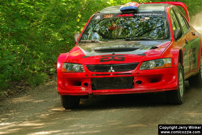 George Plsek / Danny Persein Mitsubishi Lancer WRC on SS14, Otterkill II.