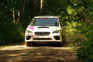 Jamey Randall / Andrew Rausch Subaru WRX on SS14, Otterkill II.