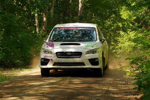 Jamey Randall / Andrew Rausch Subaru WRX on SS14, Otterkill II.