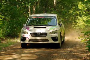 Jamey Randall / Andrew Rausch Subaru WRX on SS14, Otterkill II.