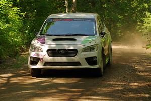 Jamey Randall / Andrew Rausch Subaru WRX on SS14, Otterkill II.