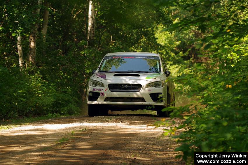 Jamey Randall / Andrew Rausch Subaru WRX on SS14, Otterkill II.