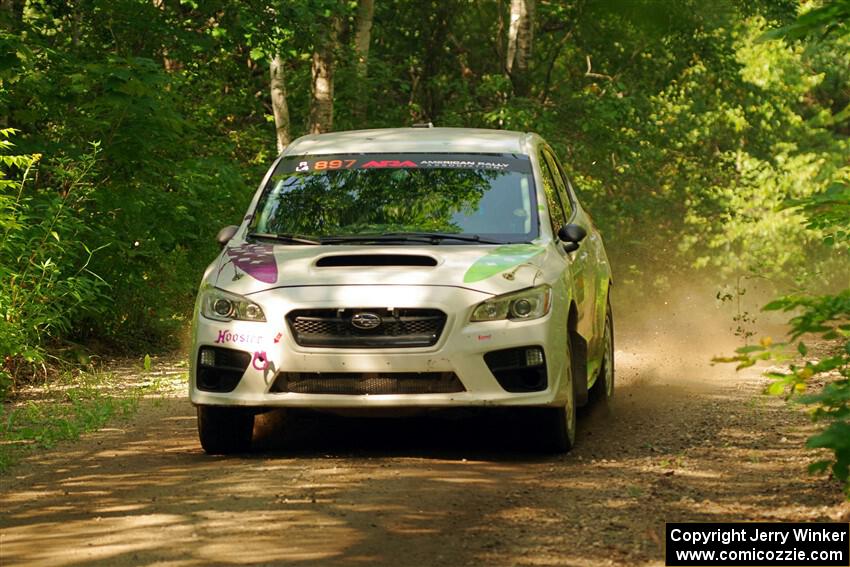 Jamey Randall / Andrew Rausch Subaru WRX on SS14, Otterkill II.