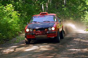 Mike Hurst / Randall Short Ford Capri on SS14, Otterkill II.