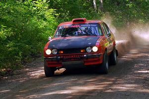 Mike Hurst / Randall Short Ford Capri on SS14, Otterkill II.