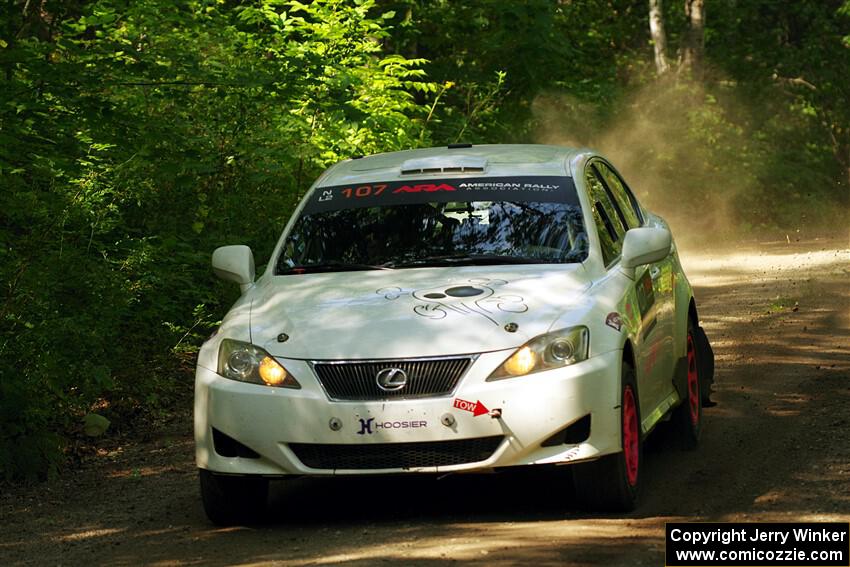 Richo Healey / Michelle Miller Lexus IS250 on SS14, Otterkill II.