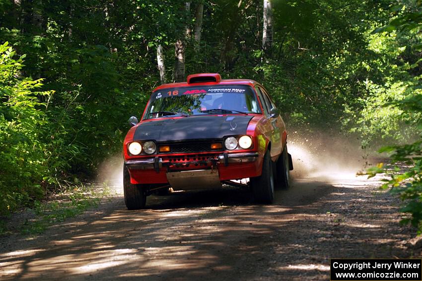 Mike Hurst / Randall Short Ford Capri on SS14, Otterkill II.