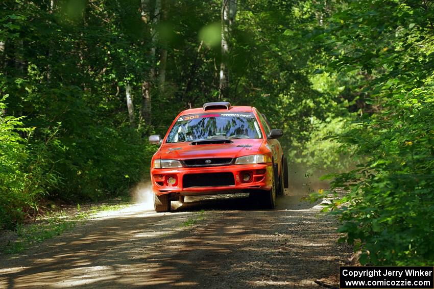 Travis Mattonen / Anikka Nykanen Subaru Impreza on SS14, Otterkill II.