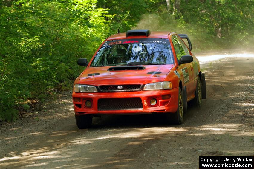 Travis Mattonen / Anikka Nykanen Subaru Impreza on SS14, Otterkill II.