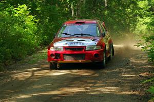 Tyler Witte / Cindi Carlson Mitsubishi Lancer Evo IV on SS14, Otterkill II.