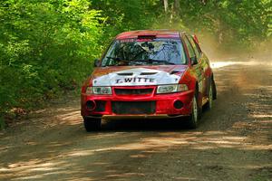 Tyler Witte / Cindi Carlson Mitsubishi Lancer Evo IV on SS14, Otterkill II.