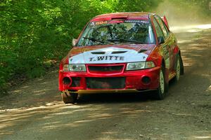 Tyler Witte / Cindi Carlson Mitsubishi Lancer Evo IV on SS14, Otterkill II.