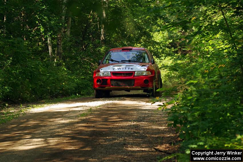 Tyler Witte / Cindi Carlson Mitsubishi Lancer Evo IV on SS14, Otterkill II.