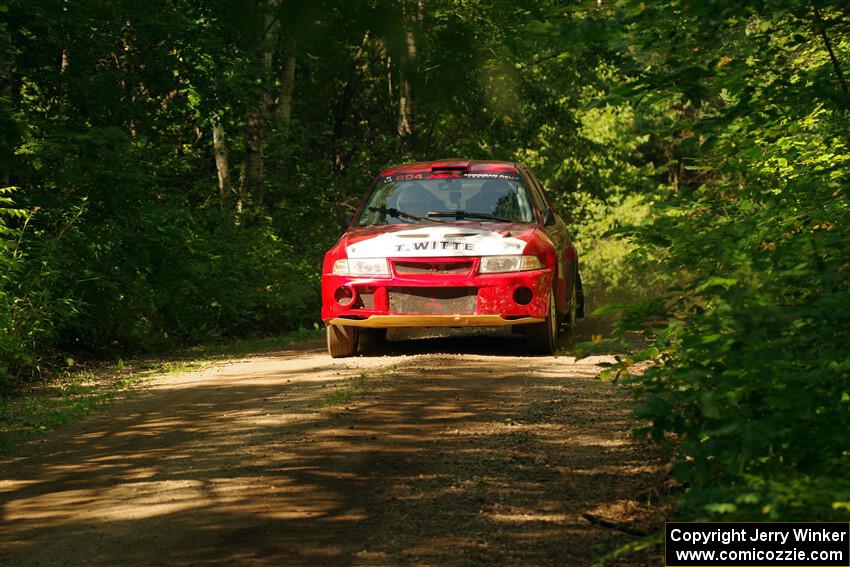 Tyler Witte / Cindi Carlson Mitsubishi Lancer Evo IV on SS14, Otterkill II.