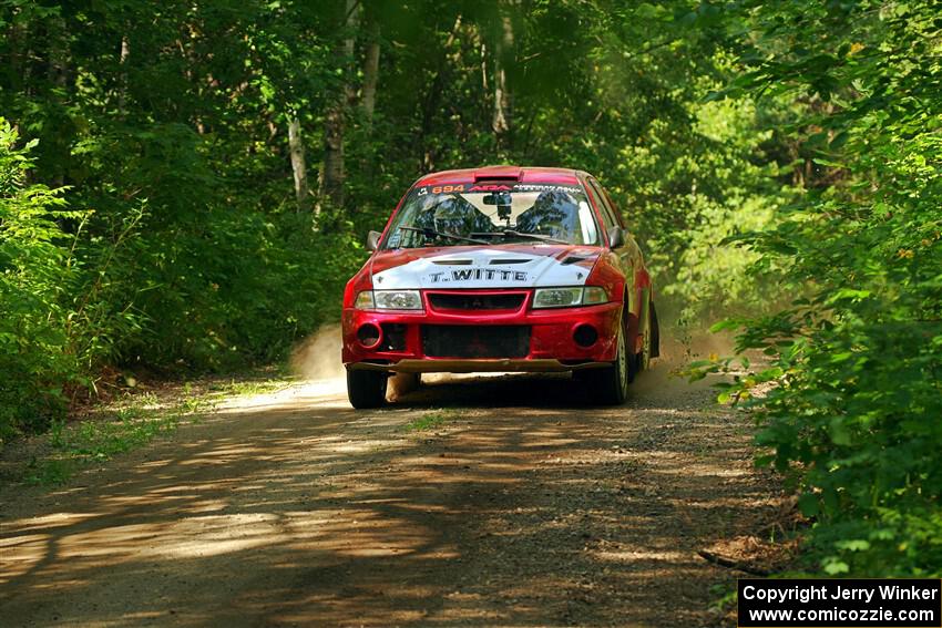 Tyler Witte / Cindi Carlson Mitsubishi Lancer Evo IV on SS14, Otterkill II.