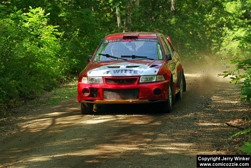 Tyler Witte / Cindi Carlson Mitsubishi Lancer Evo IV on SS14, Otterkill II.