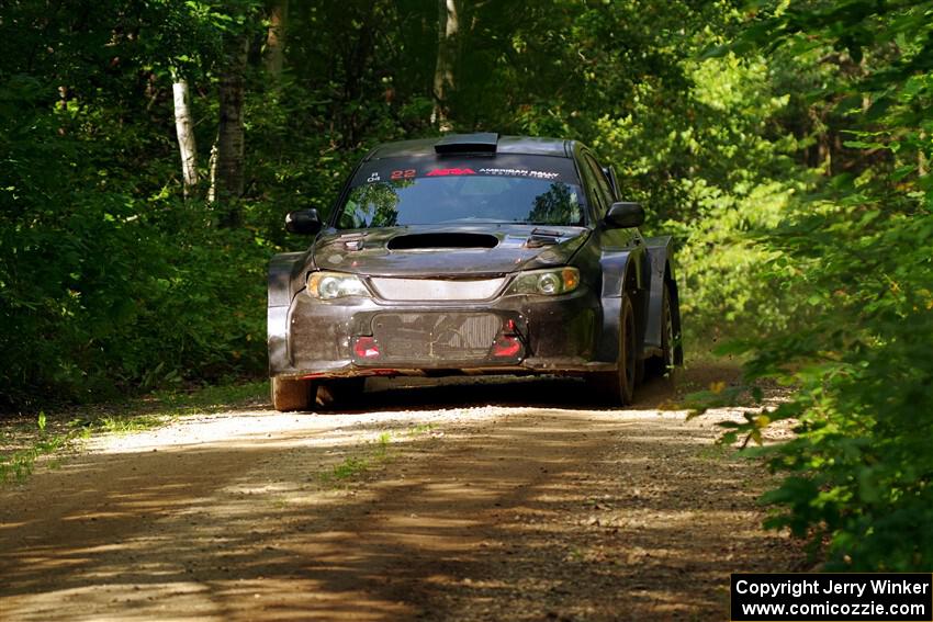 Calvin Bergen / Daryl Bergen Subaru WRX STi on SS14, Otterkill II.