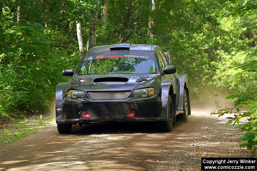 Calvin Bergen / Daryl Bergen Subaru WRX STi on SS14, Otterkill II.