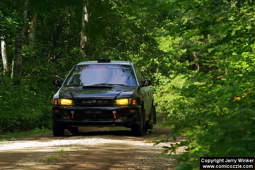 Jack Nelson / Isaac Zink Subaru Impreza on SS14, Otterkill II.