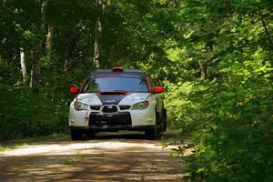 Jason Cook / Maggie Tu Subaru WRX on SS14, Otterkill II.