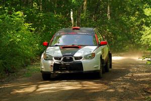 Jason Cook / Maggie Tu Subaru WRX on SS14, Otterkill II.