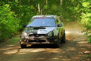 Peter Farrow / Ian Nelson Subaru WRX on SS14, Otterkill II.