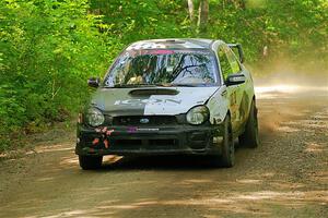 Peter Farrow / Ian Nelson Subaru WRX on SS14, Otterkill II.