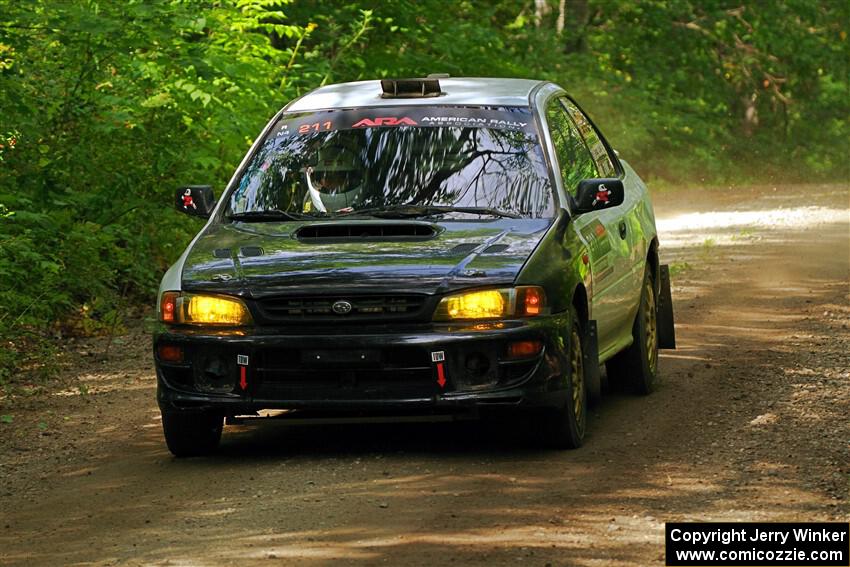 Jack Nelson / Isaac Zink Subaru Impreza on SS14, Otterkill II.