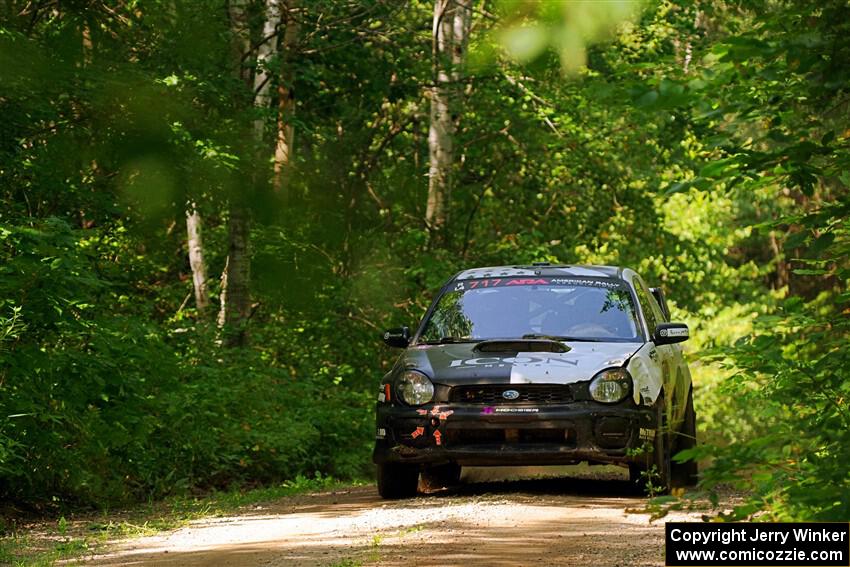 Peter Farrow / Ian Nelson Subaru WRX on SS14, Otterkill II.