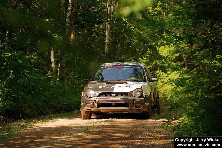 Peter Farrow / Ian Nelson Subaru WRX on SS14, Otterkill II.