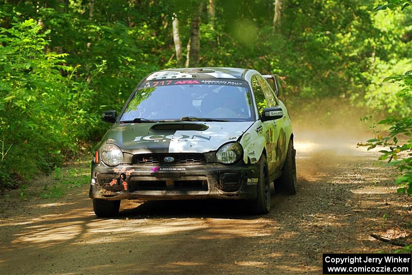 Peter Farrow / Ian Nelson Subaru WRX on SS14, Otterkill II.