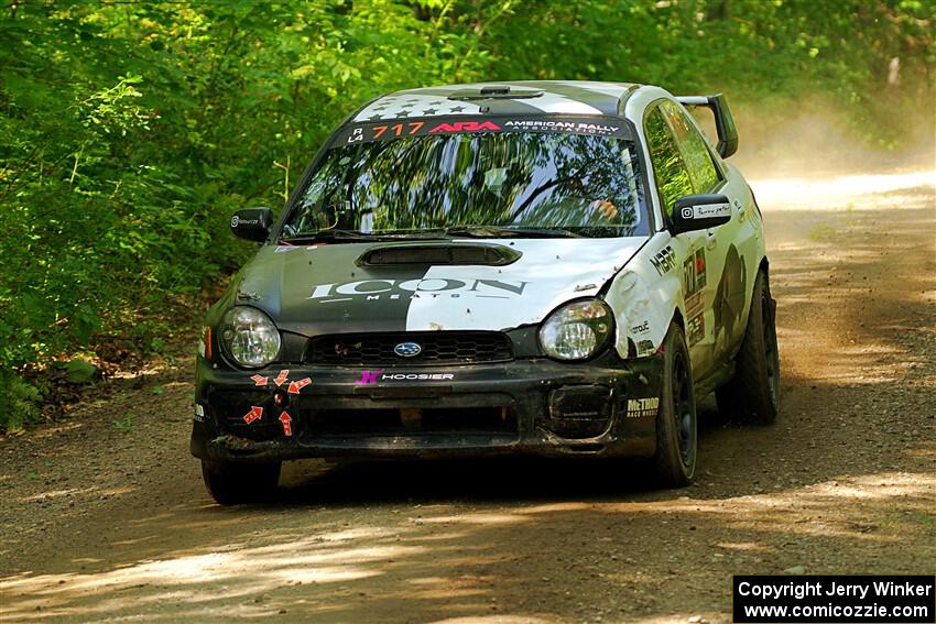 Peter Farrow / Ian Nelson Subaru WRX on SS14, Otterkill II.