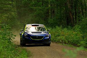 Travis Pastrana / Rhianon Gelsomino Subaru WRX ARA24 on SS17, Anchor-Mattson II.