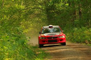 George Plsek / Danny Persein Mitsubishi Lancer WRC on SS17, Anchor-Mattson II.