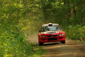 George Plsek / Danny Persein Mitsubishi Lancer WRC on SS17, Anchor-Mattson II.