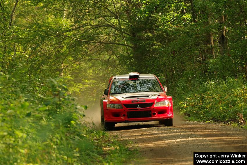 George Plsek / Danny Persein Mitsubishi Lancer WRC on SS17, Anchor-Mattson II.