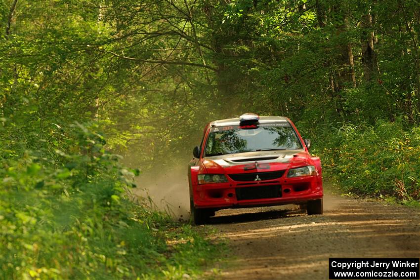 George Plsek / Danny Persein Mitsubishi Lancer WRC on SS17, Anchor-Mattson II.