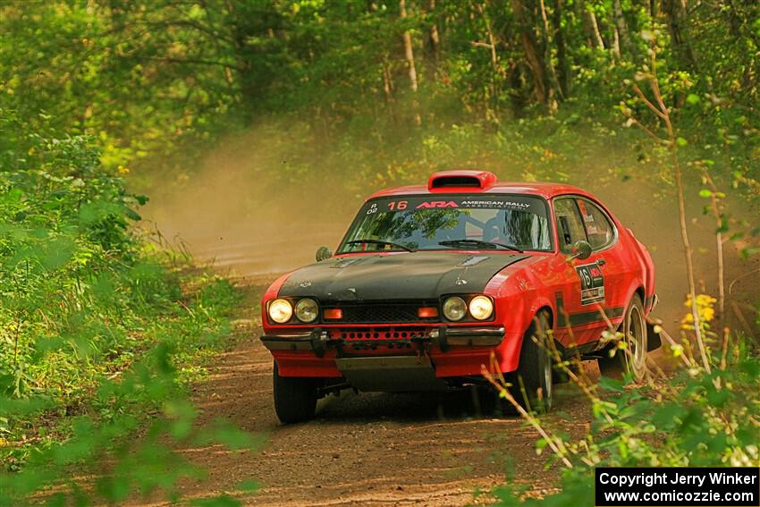 Mike Hurst / Randall Short Ford Capri on SS17, Anchor-Mattson II.