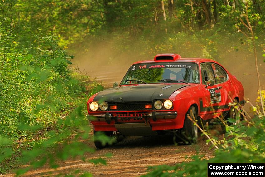 Mike Hurst / Randall Short Ford Capri on SS17, Anchor-Mattson II.